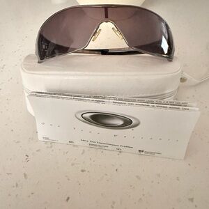 Oakley Black Wraparound Glasses